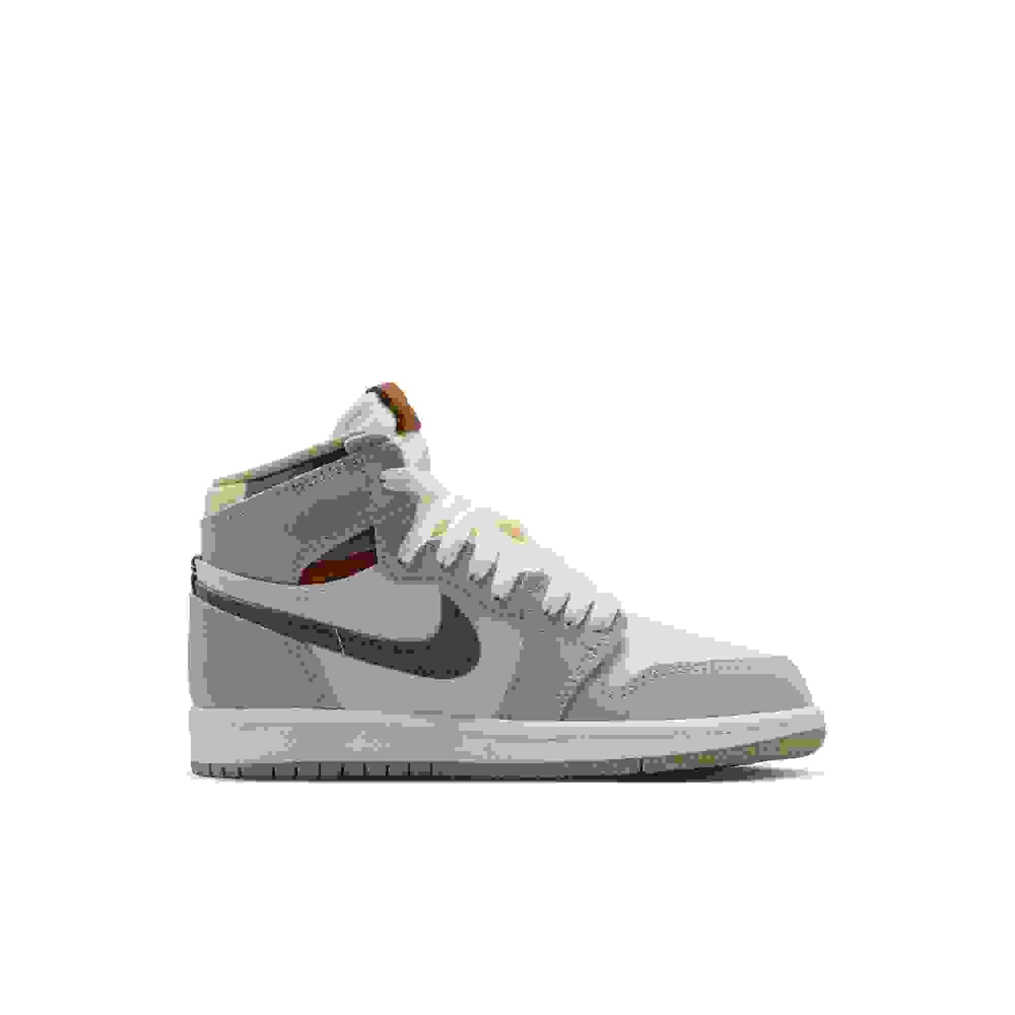Jordan 1 Retro High OG Preschool Girls' "Khaki" Shoe